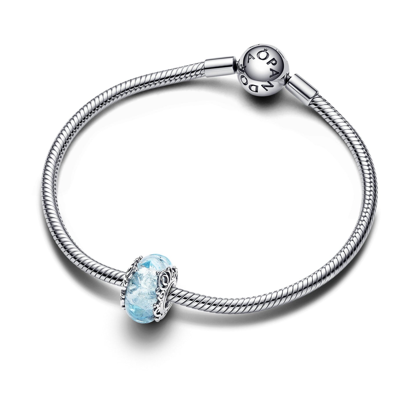 Disney Cinderella Murano Glass Charm Premium Fashion Jewelry Gift Collection