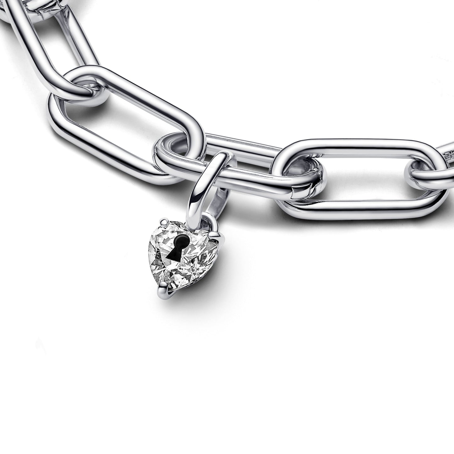 Pandora ME Keyhole Heart Mini Dangle Charm Premium Fashion Jewelry Gift Collection
