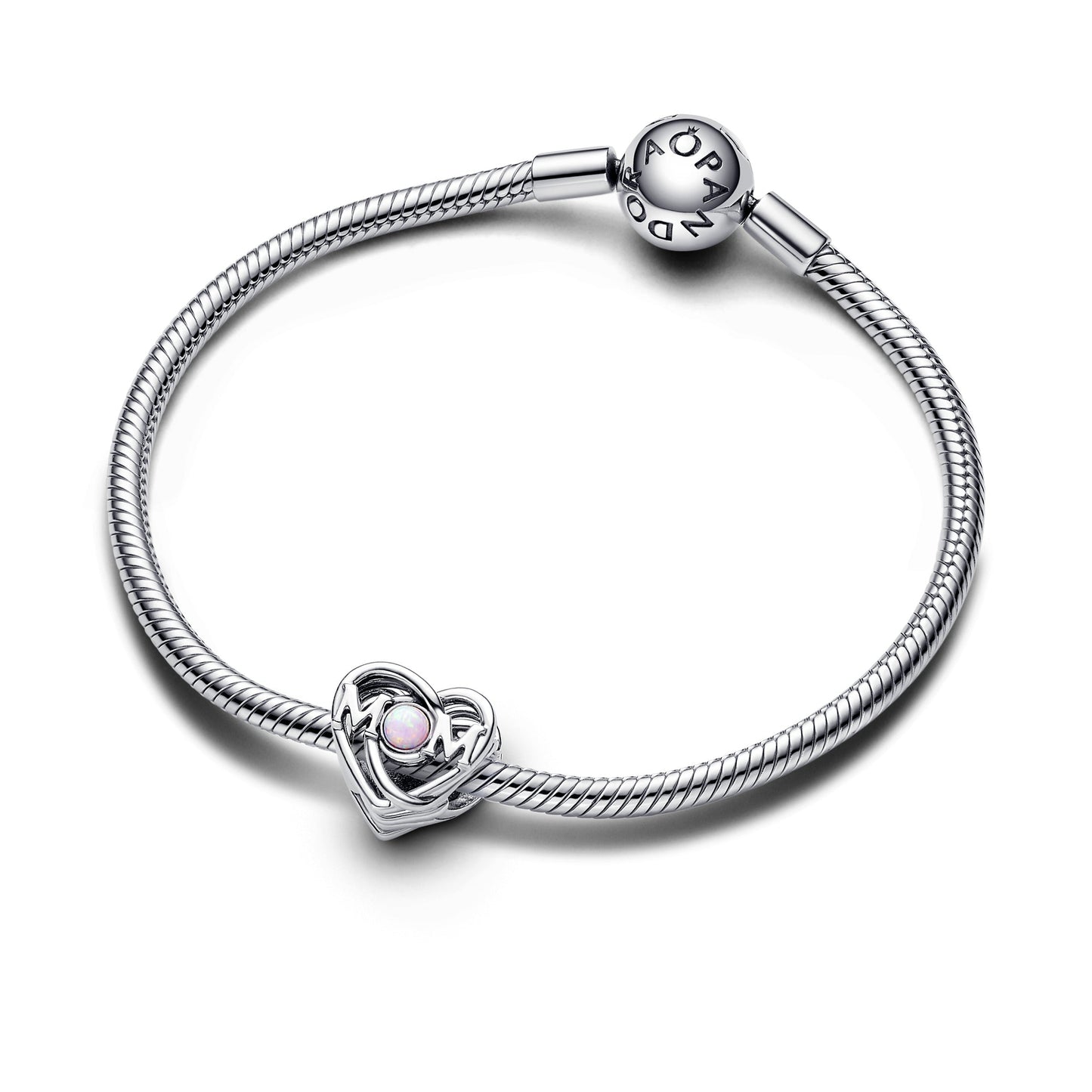 Openwork Mom & Heart Charm Premium Fashion Jewelry Gift Collection