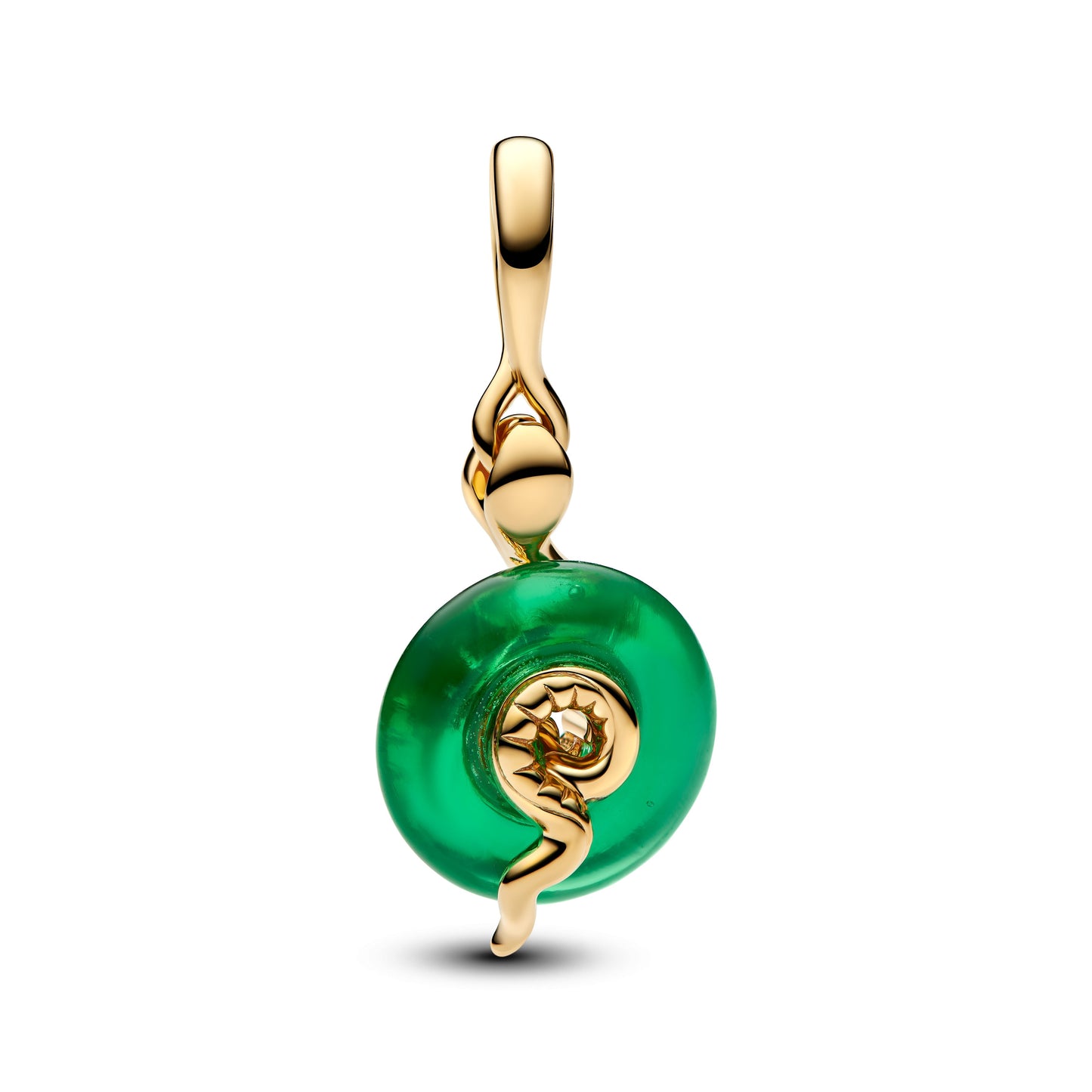 Snake Green Murano Glass Dangle Charm Premium Fashion Jewelry Gift Collection