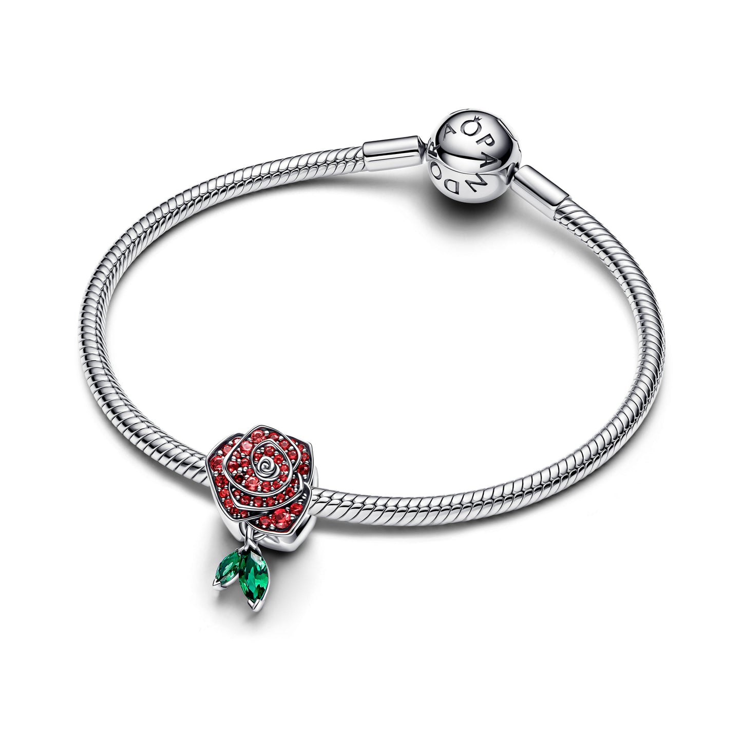 Sparkling Rose in Bloom Charm Premium Fashion Jewelry Gift Collection