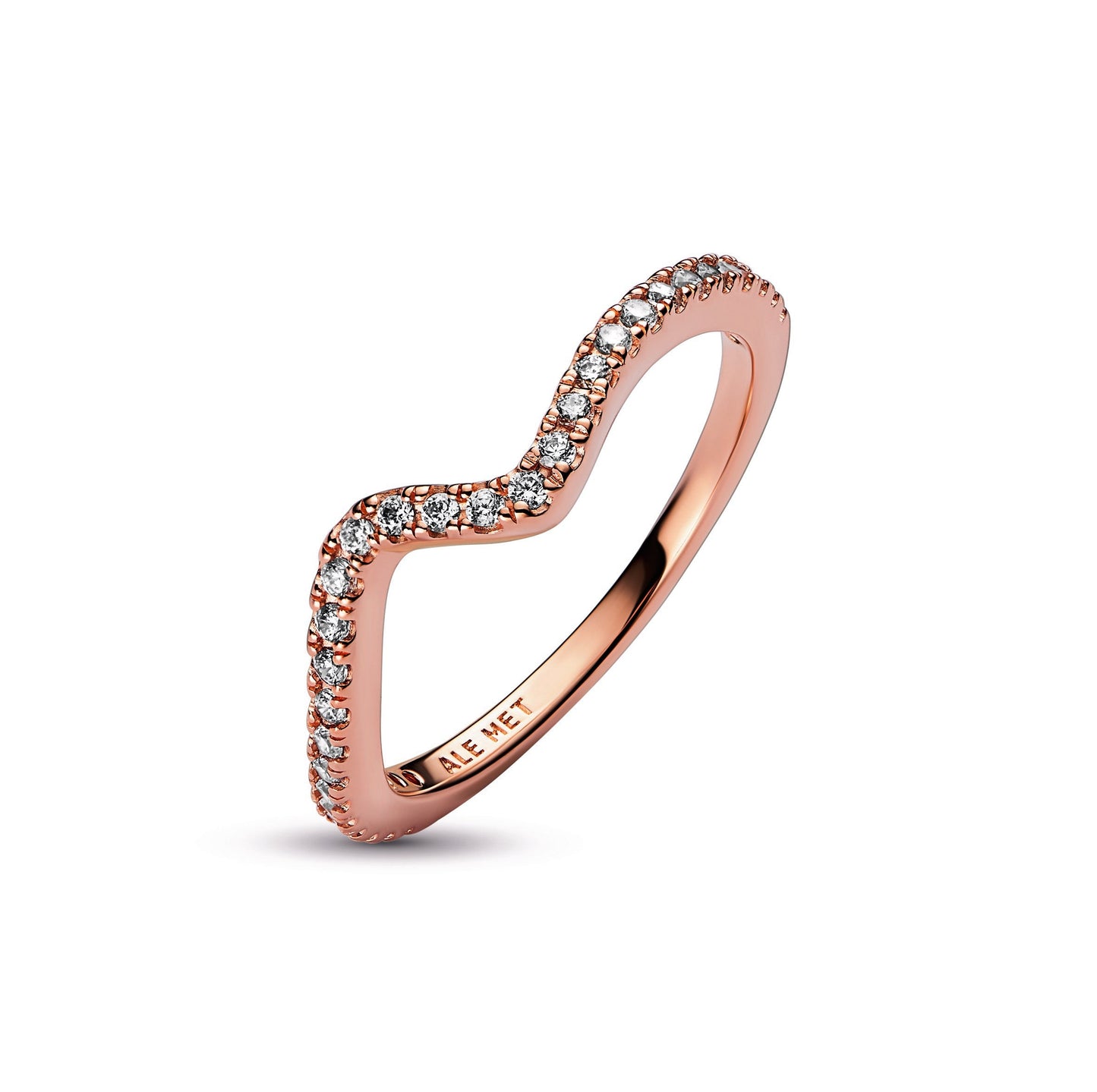 Sparkling Wave Ring Popular Style Premium Collection