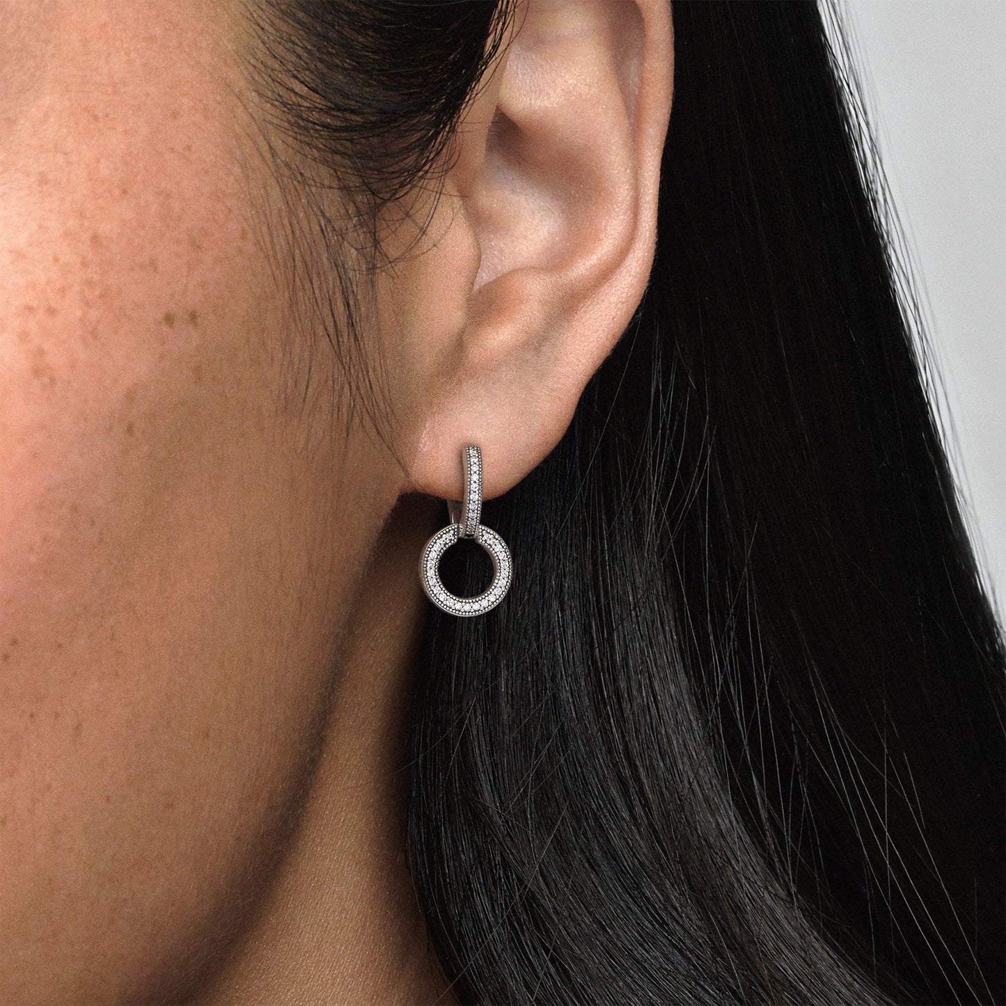 Sparkling Double Hoop Earrings Popular Style Premium Collection