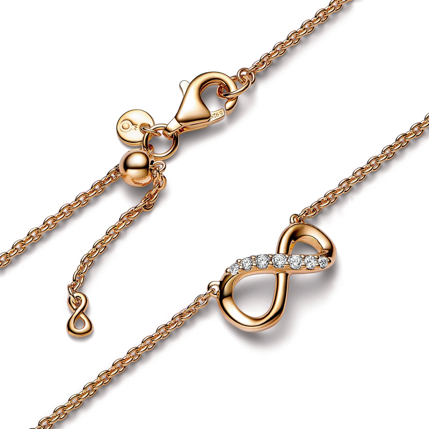 Sparkling Infinity Collier Necklace Premium Fashion Jewelry Gift Collection