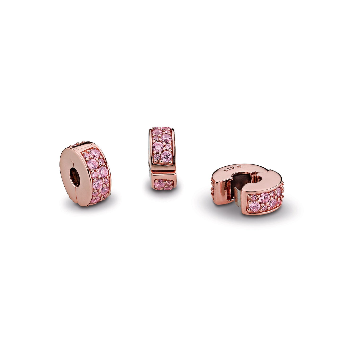 Pink Pavé Clip Charm Premium Fashion Jewelry Gift Collection