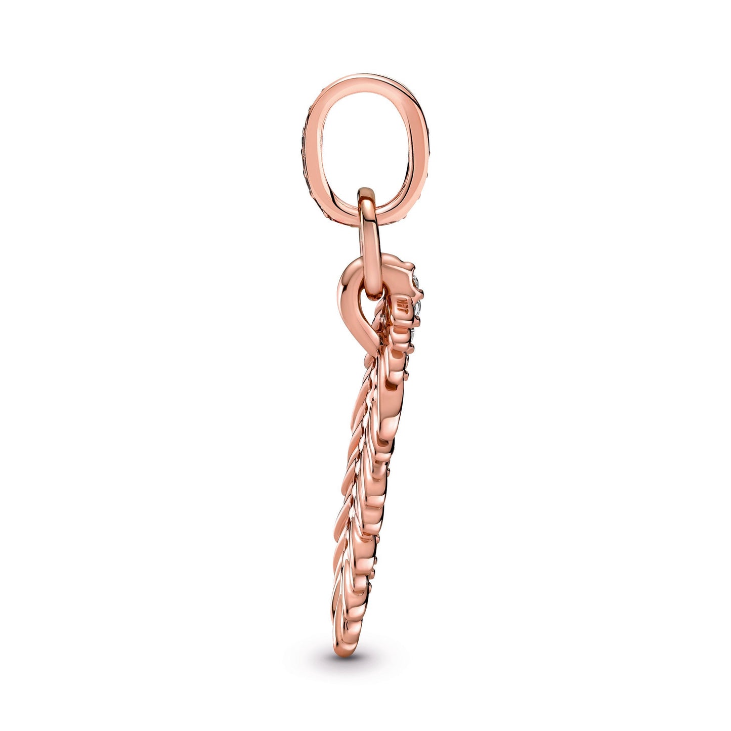Sparkling Feather Dangle Charm Premium Fashion Jewelry Gift Collection