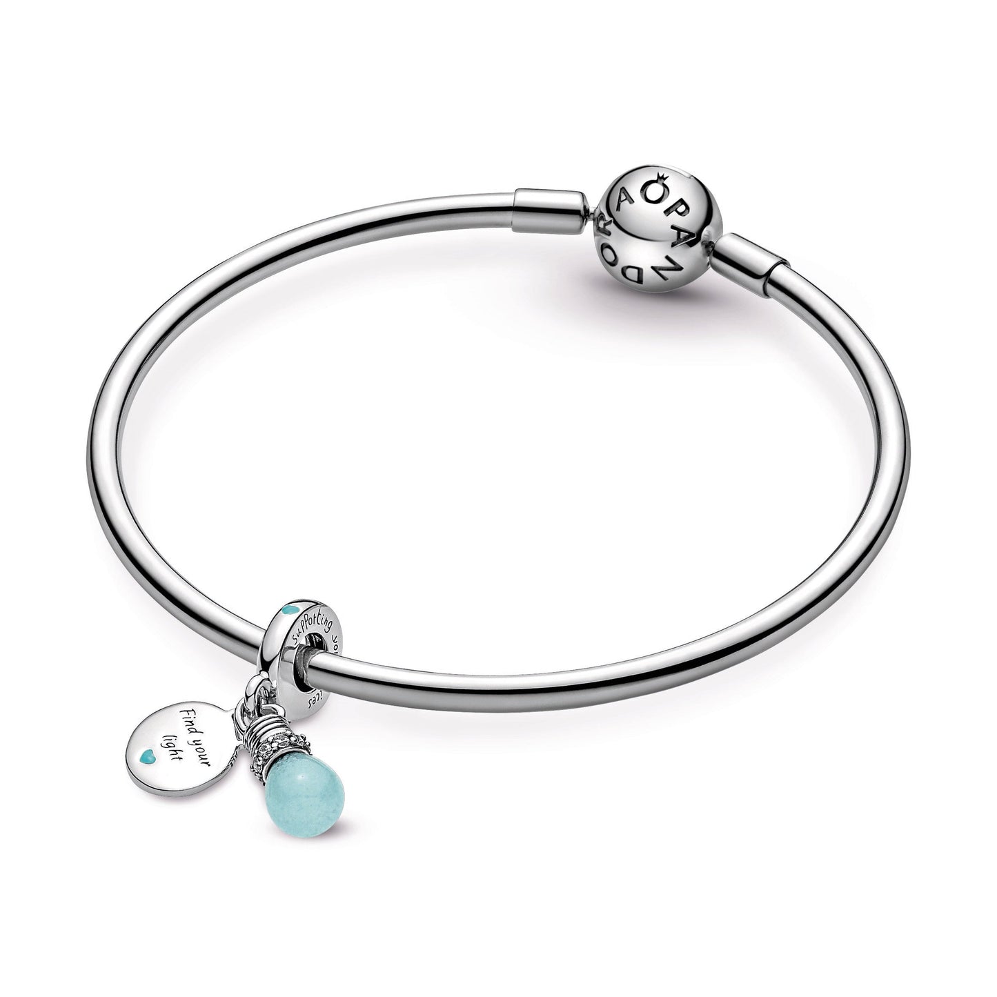 Glow-in-the-dark Lightbulb Double Dangle Charm Premium Fashion Jewelry Gift Collection