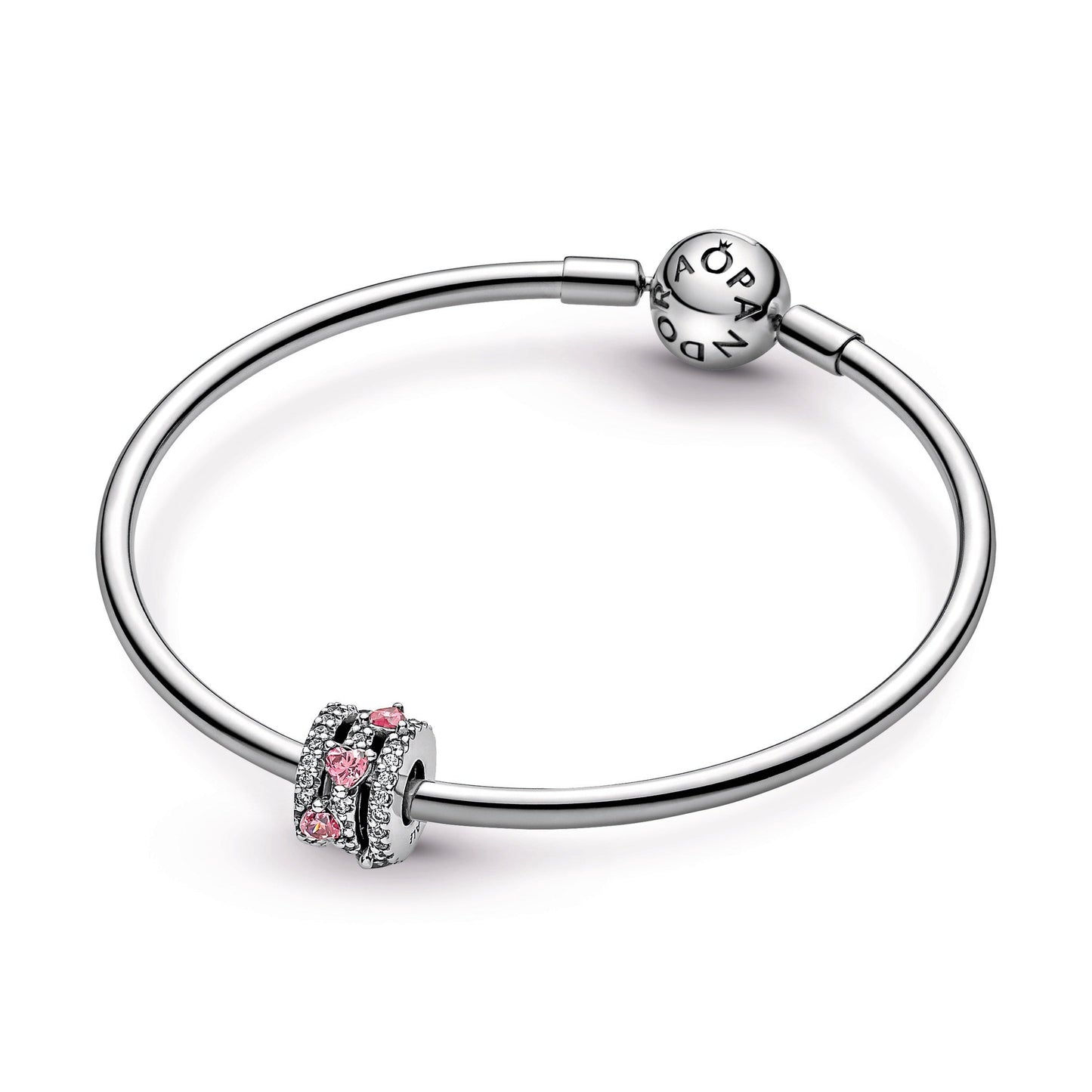 Sparkling Triple Halo Hearts Charm Premium Fashion Jewelry Gift Collection