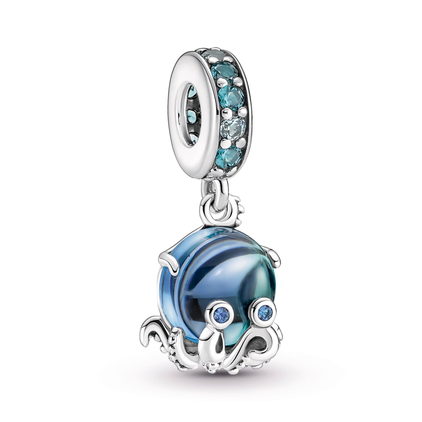 Murano Glass Cute Octopus Dangle Charm Premium Fashion Jewelry Gift Collection