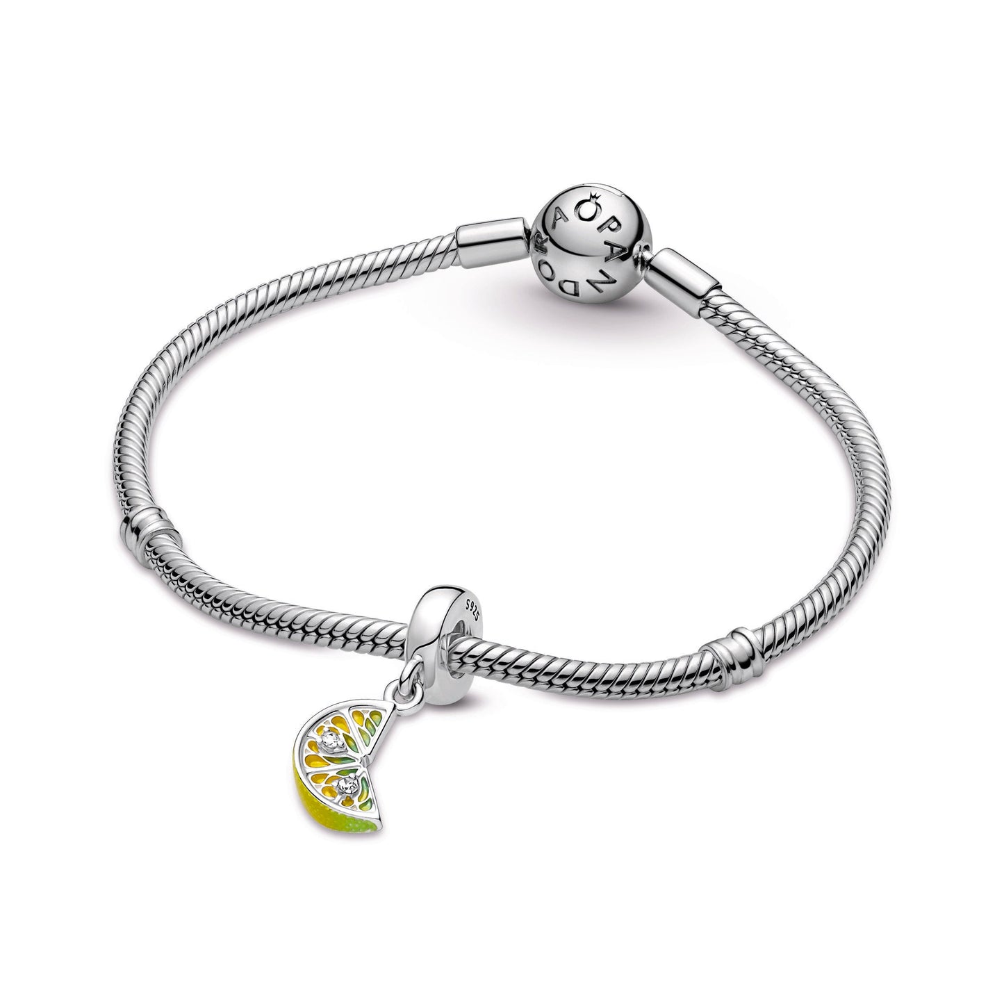 Lemon Slice Sparkling Fruit Dangle Charm Premium Fashion Jewelry Gift Collection