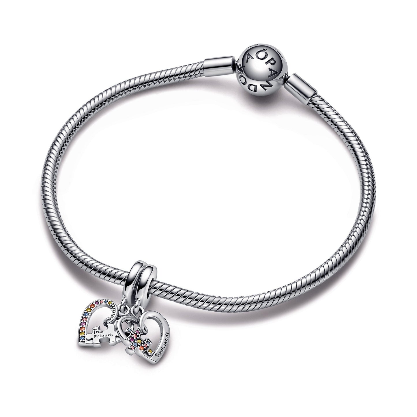 Puzzle Piece Hearts Splittable Friendship Dangle Charm Premium Fashion Jewelry Gift Collection