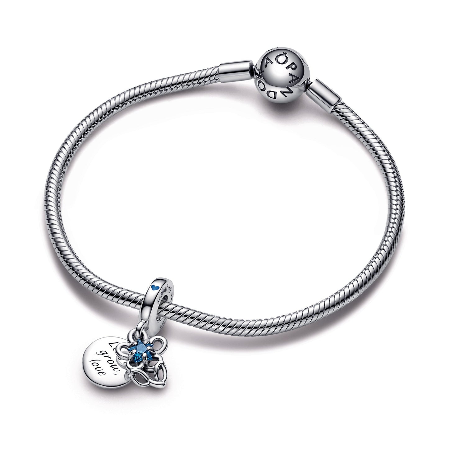 Blooming Flower Double Dangle Charm Premium Fashion Jewelry Gift Collection