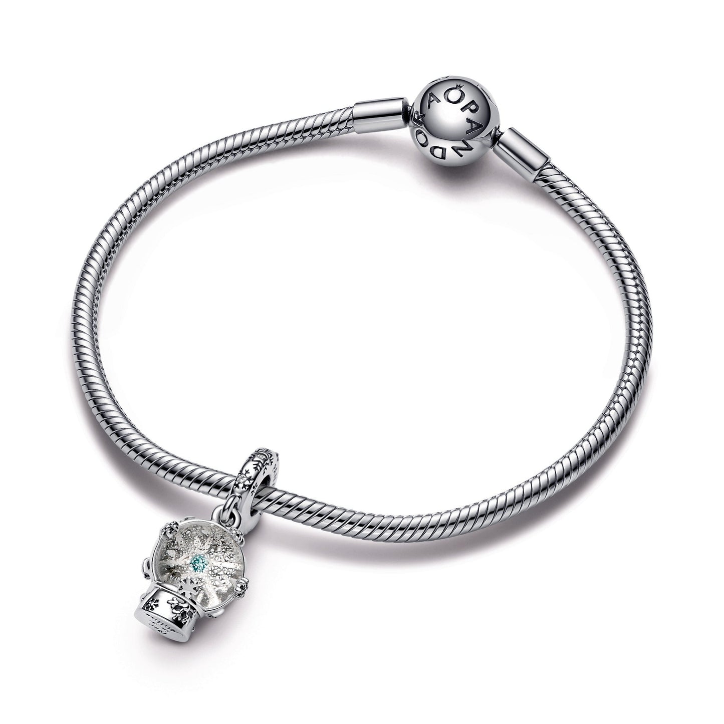 Snowflake Snowglobe Dangle Charm Premium Fashion Jewelry Gift Collection