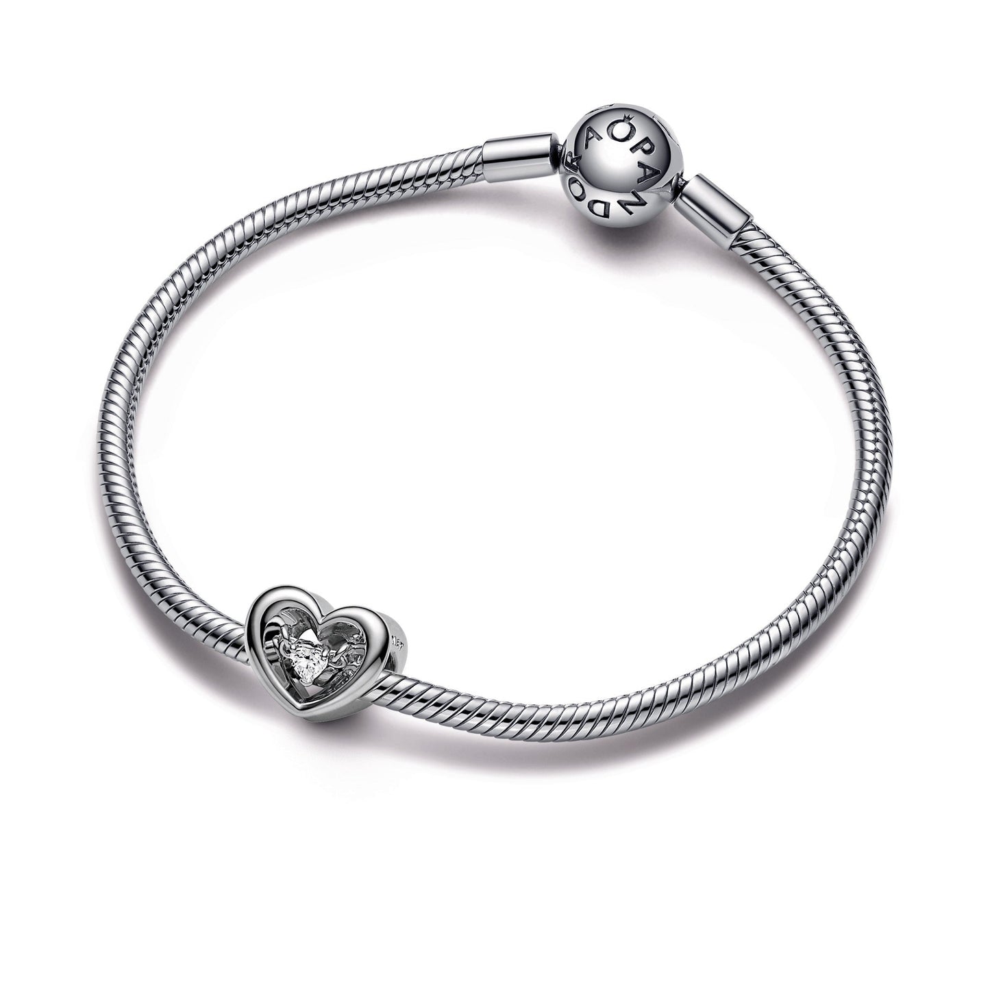 Radiant Heart & Floating Stone Charm Premium Fashion Jewelry Gift Collection
