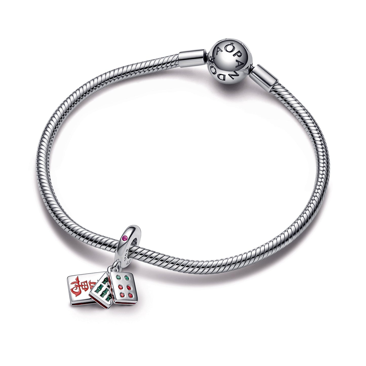 Mahjong Triple Dangle Charm Premium Fashion Jewelry Gift Collection