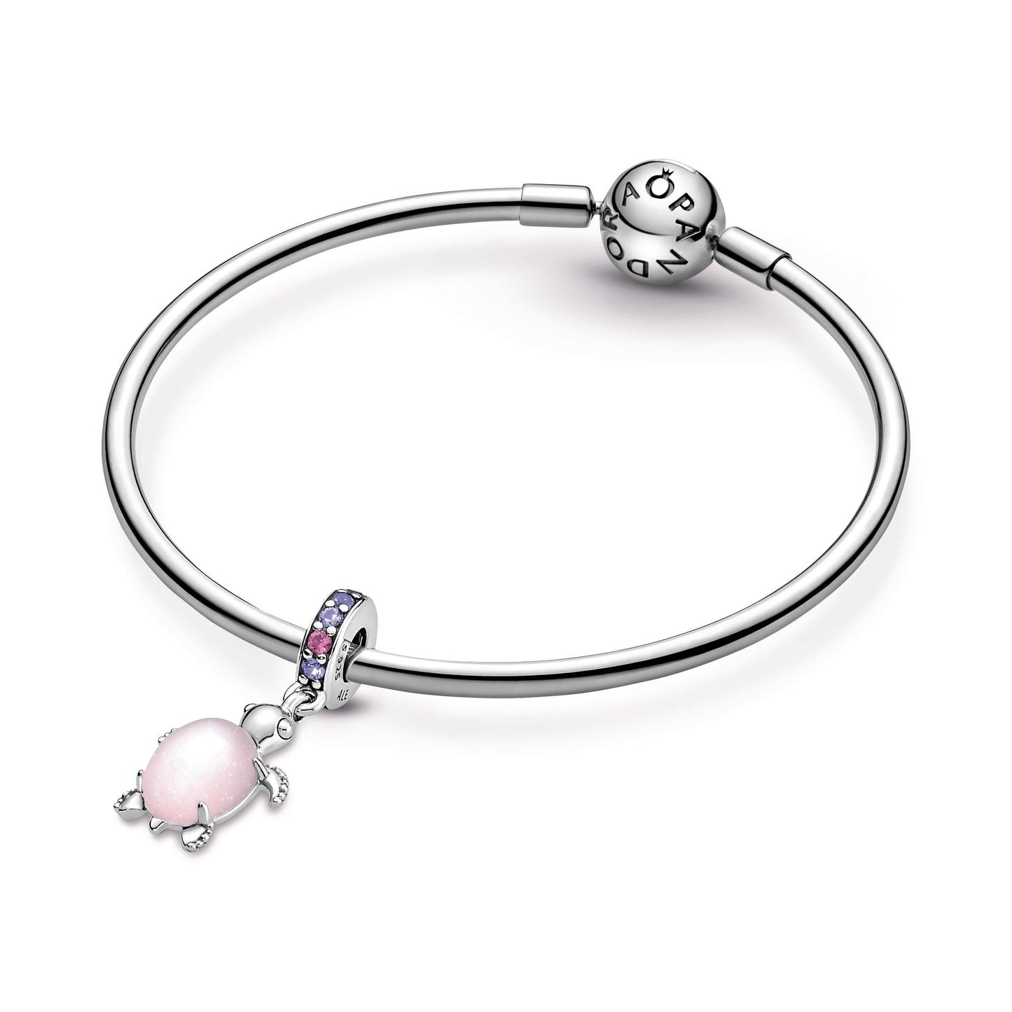 Murano Glass Pink Sea Turtle Dangle Charm Premium Fashion Jewelry Gift Collection