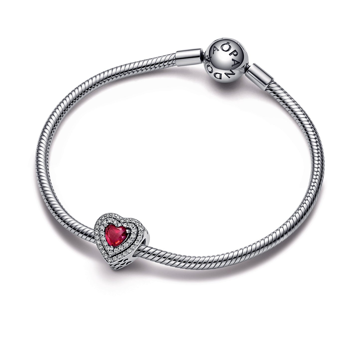 Sparkling Levelled Heart Charm Premium Fashion Jewelry Gift Collection