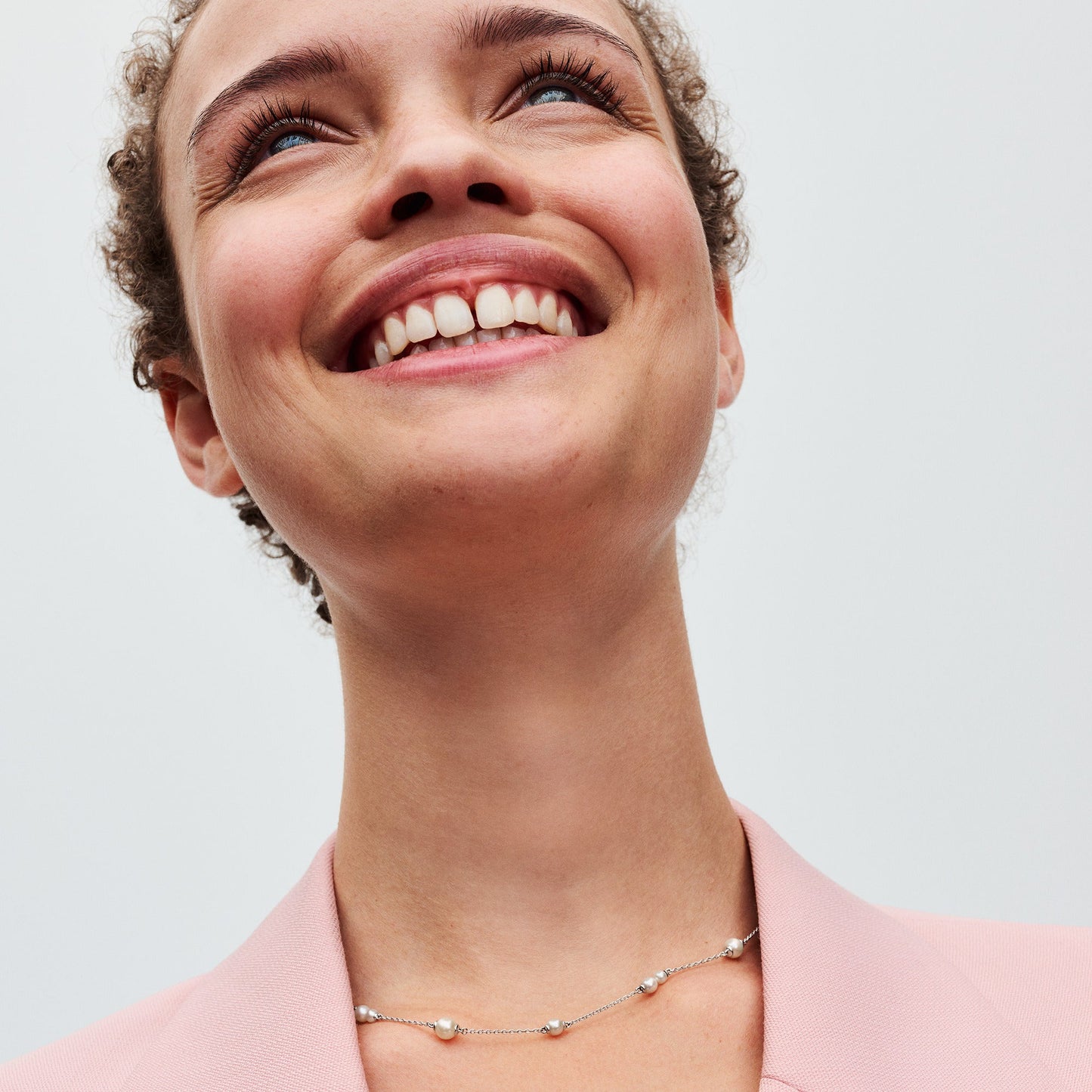 Treated Freshwater Cultured Pearl Station Chain Necklace Premium Fashion Jewelry Gift Collection