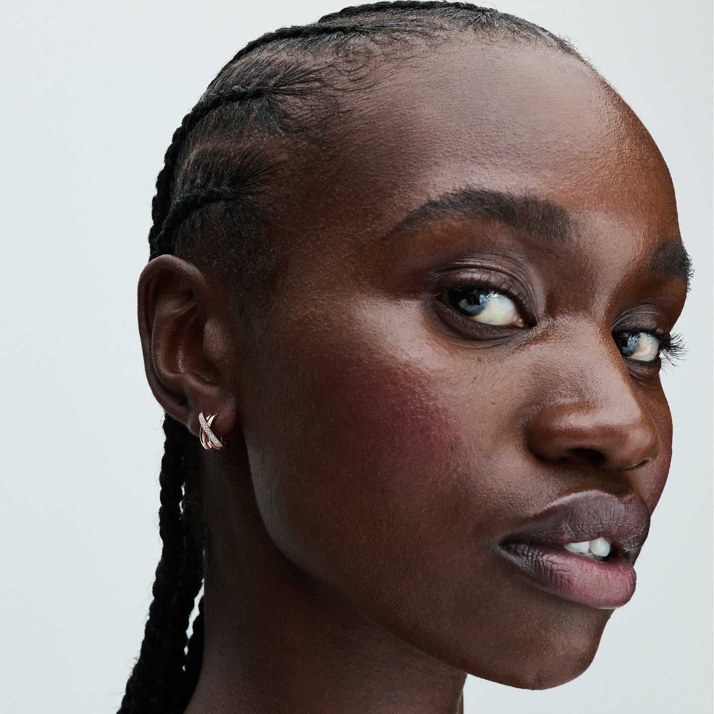 Crossover Pavé Hoop Earrings Popular Style Premium Collection