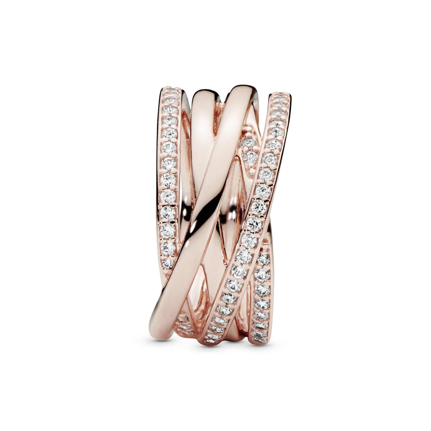 Sparkling & Polished Lines Ring Popular Style Premium Collection