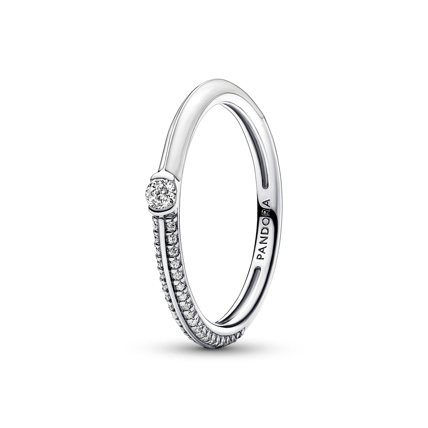 Pandora ME Pavé & White Dual Ring Popular Style Premium Collection