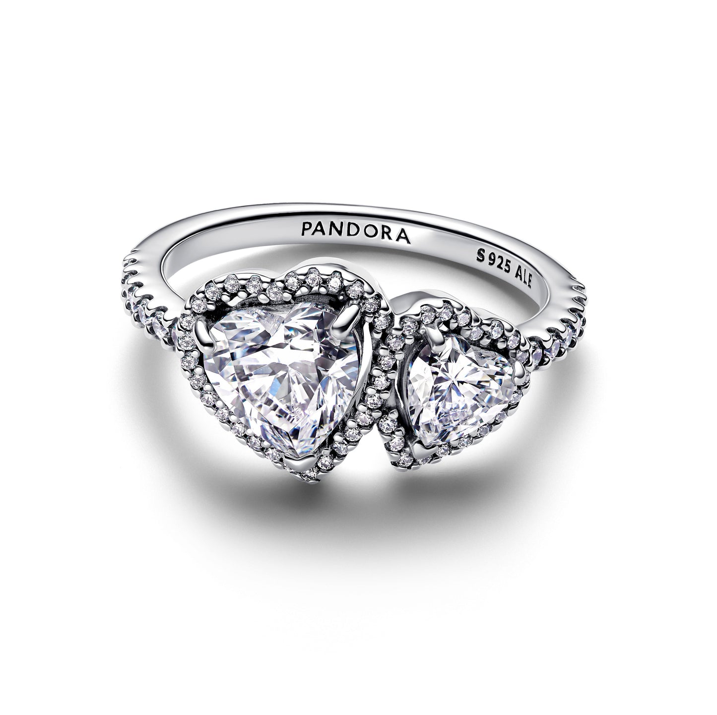 Sparkling Halo Hearts Ring Popular Style Premium Collection
