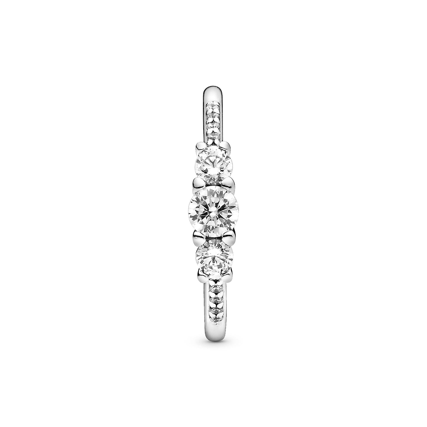 Clear Three-Stone Ring Popular Style Premium Collection