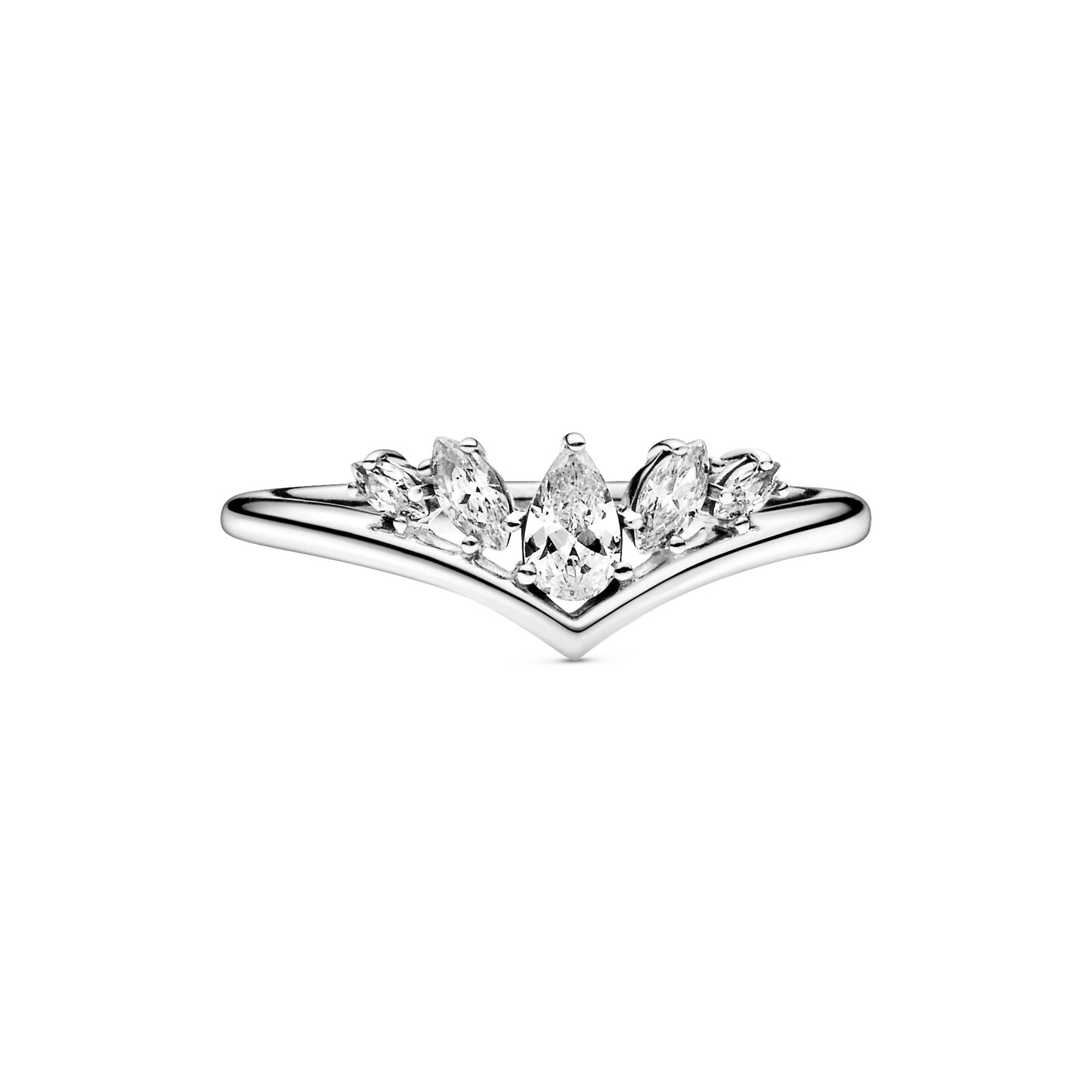 Sparkling Pear & Marquise Wishbone Ring Popular Style Premium Collection