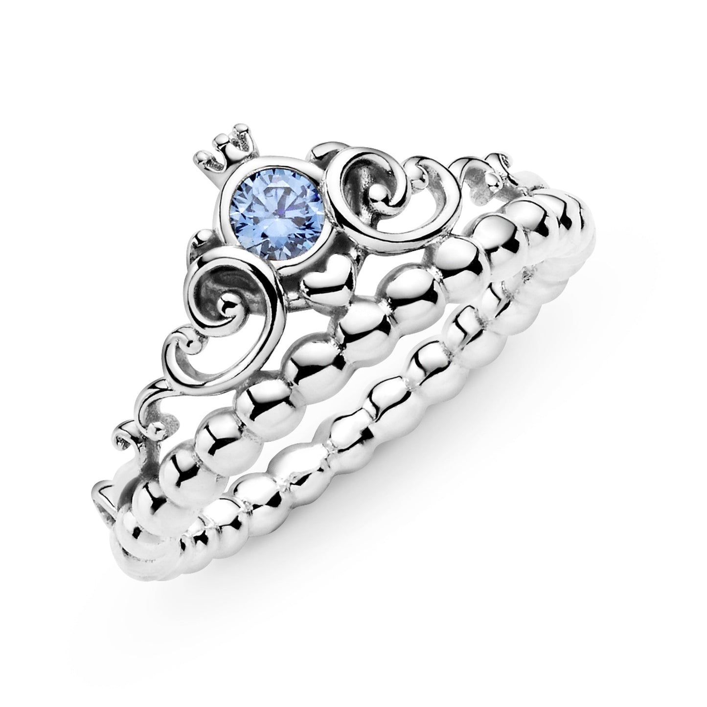 Disney Cinderella Blue Tiara Ring Popular Style Premium Collection