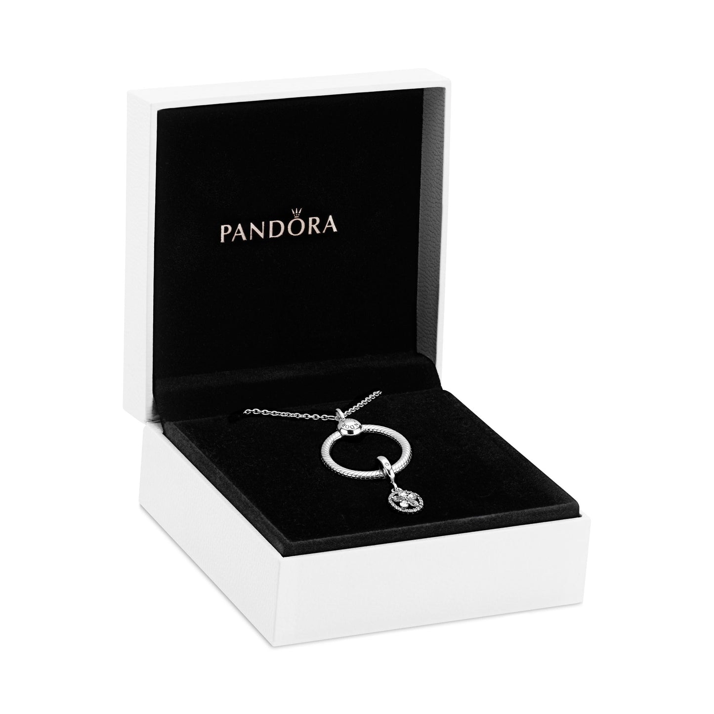 Sparkling Snowflake with Pendant O Necklace Gift Set Premium Fashion Jewelry Gift Collection