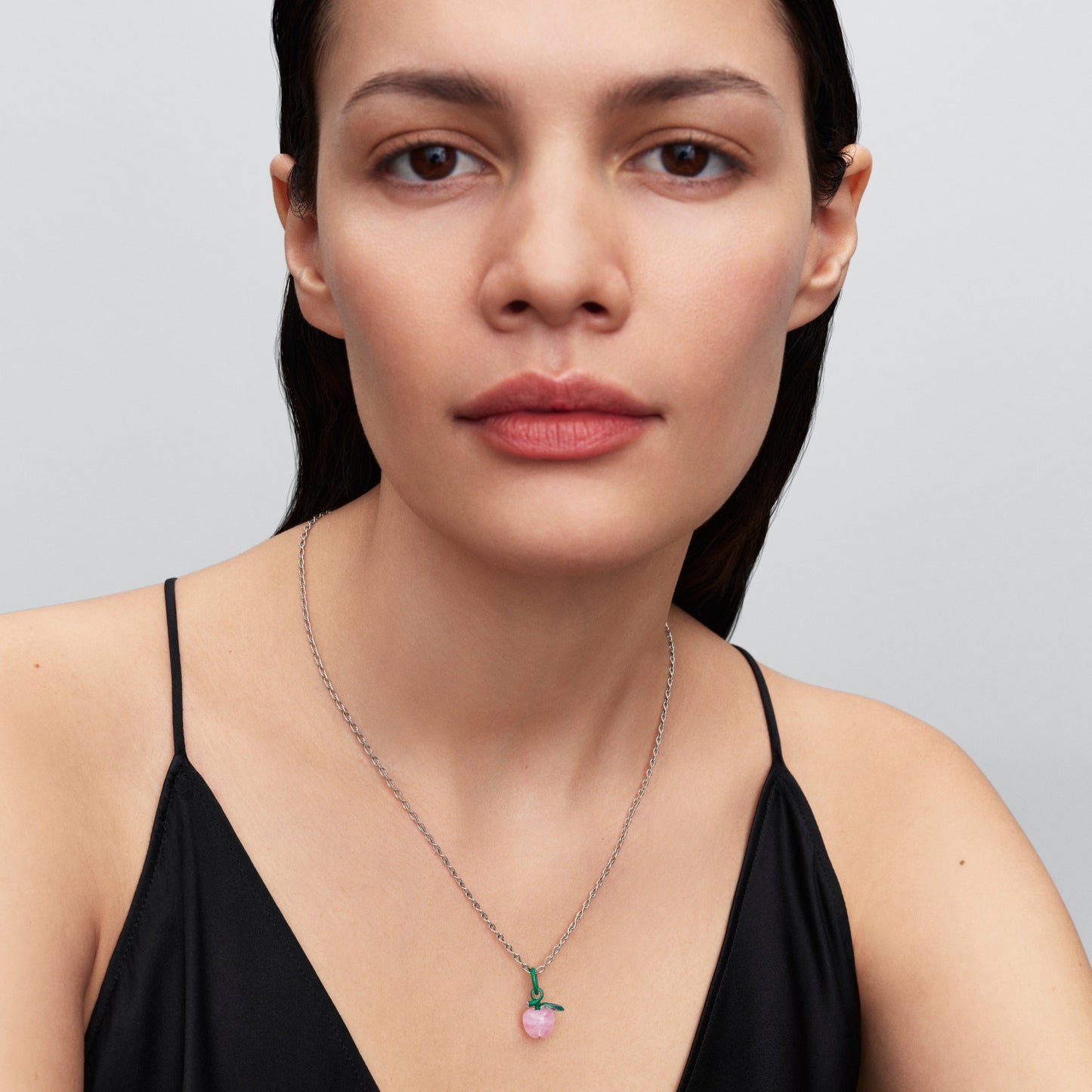 Murano Pink Apple Charm Premium Fashion Jewelry Gift Collection