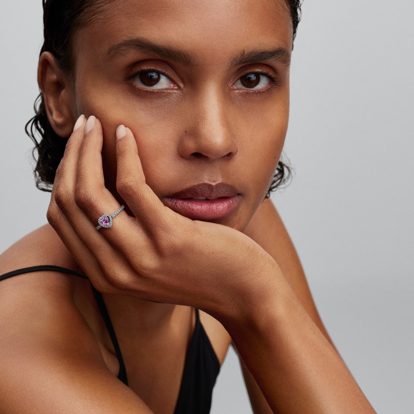 Elevated Light Purple Heart Ring Popular Style Premium Collection