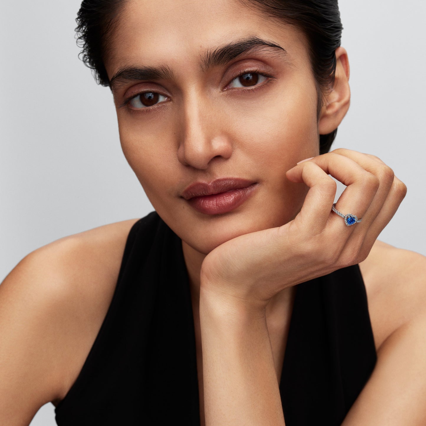 Elevated Princess Blue Heart Ring Popular Style Premium Collection