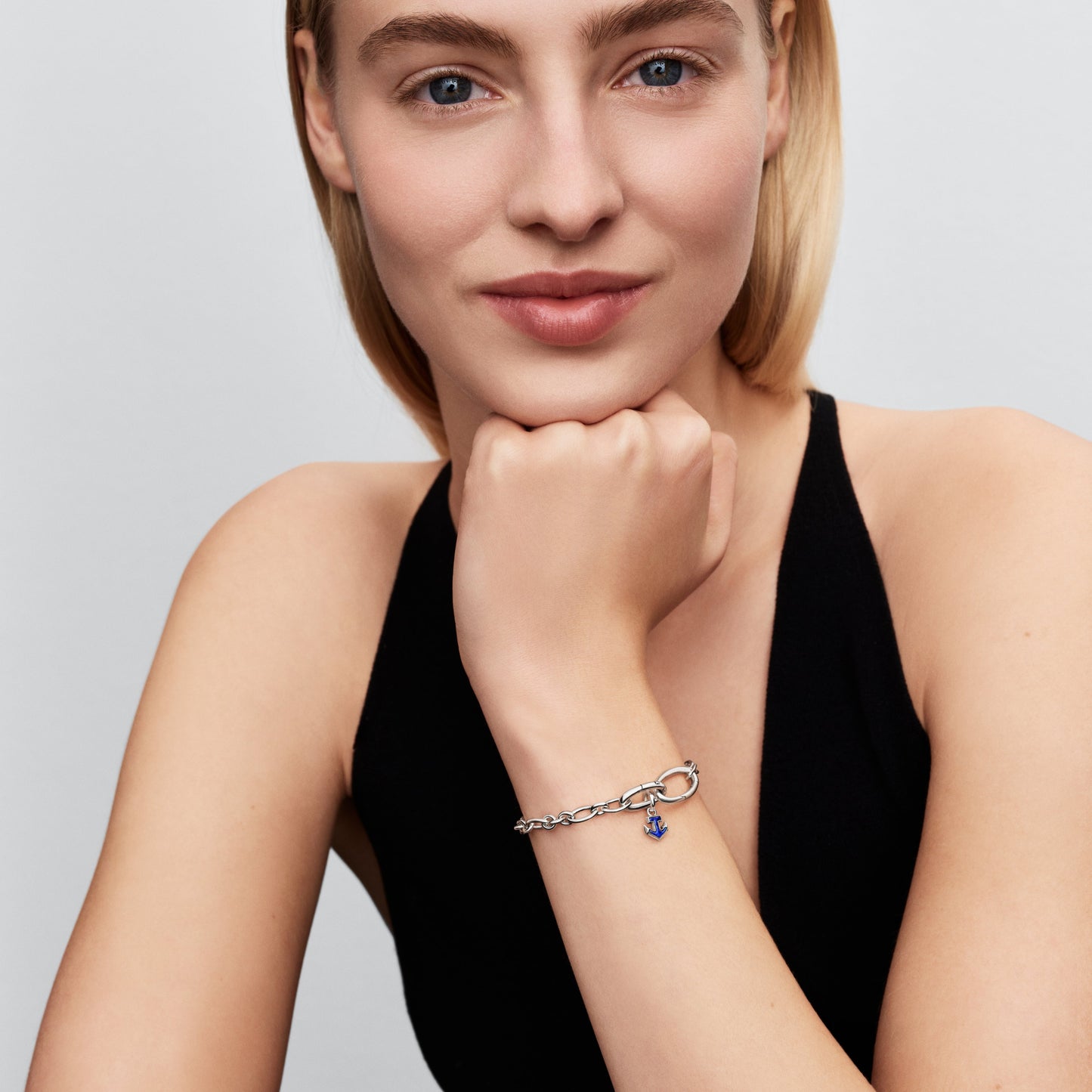 Blue Anchor Mini Dangle Charm Premium Fashion Jewelry Gift Collection