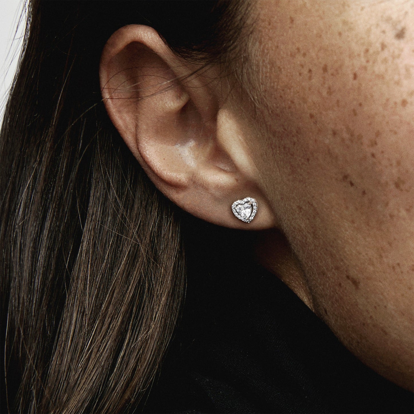 Elevated Heart Stud Earrings Popular Style Premium Collection