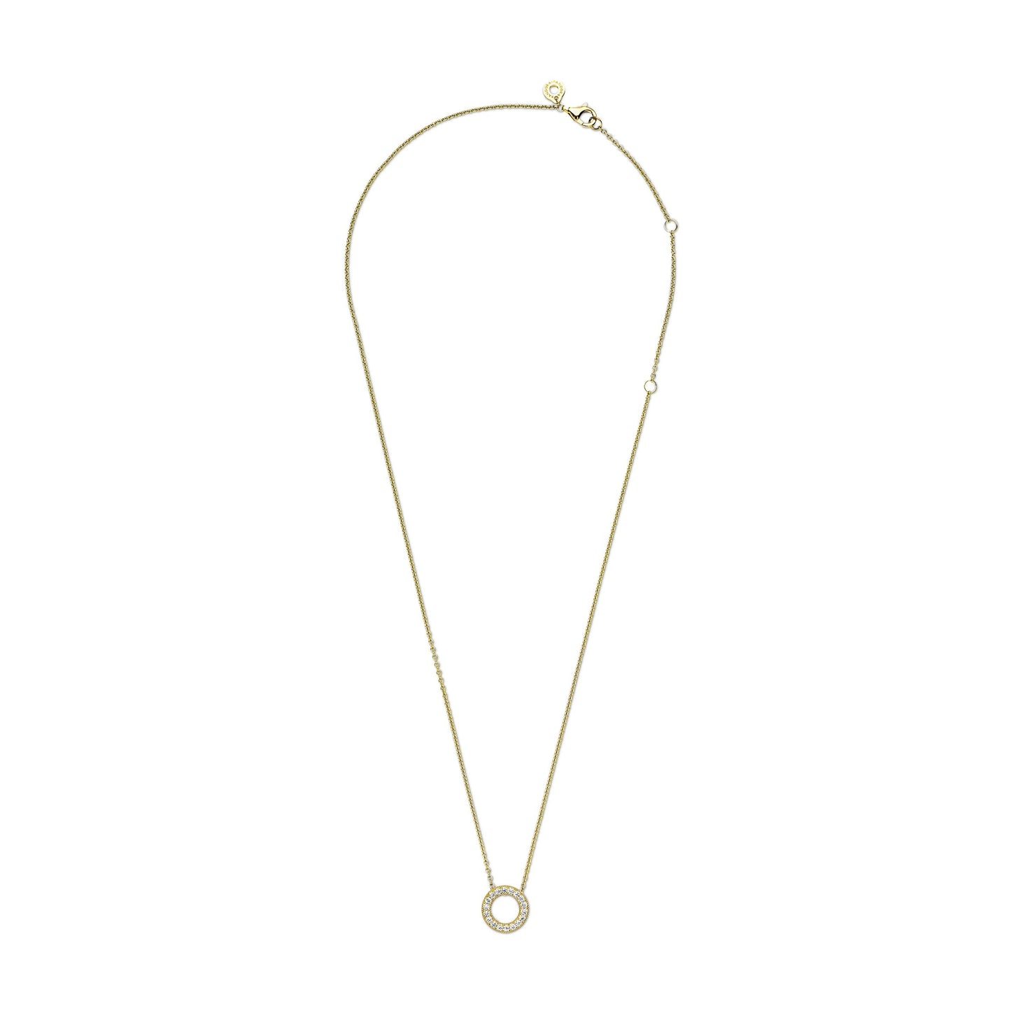 Pandora Logo Pavé Circle Collier Necklace Premium Fashion Jewelry Gift Collection