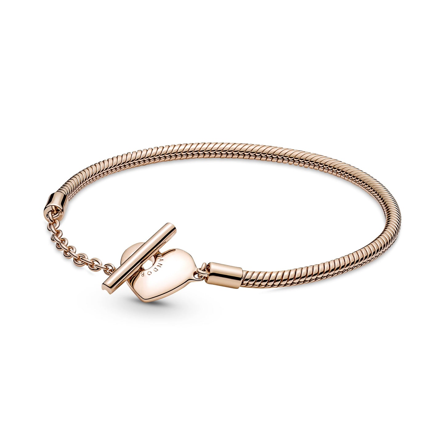 Pandora Moments Heart T-Bar Snake Chain Bracelet Premium Fashion Jewelry Gift Collection