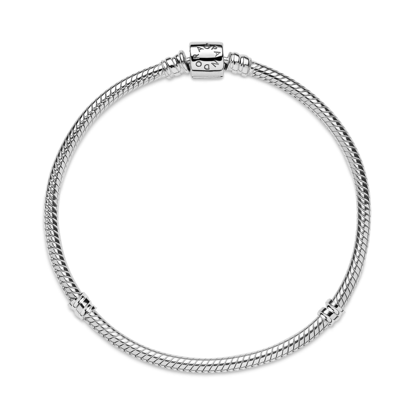 Pandora Moments Barrel Clasp Snake Chain Bracelet Premium Fashion Jewelry Gift Collection