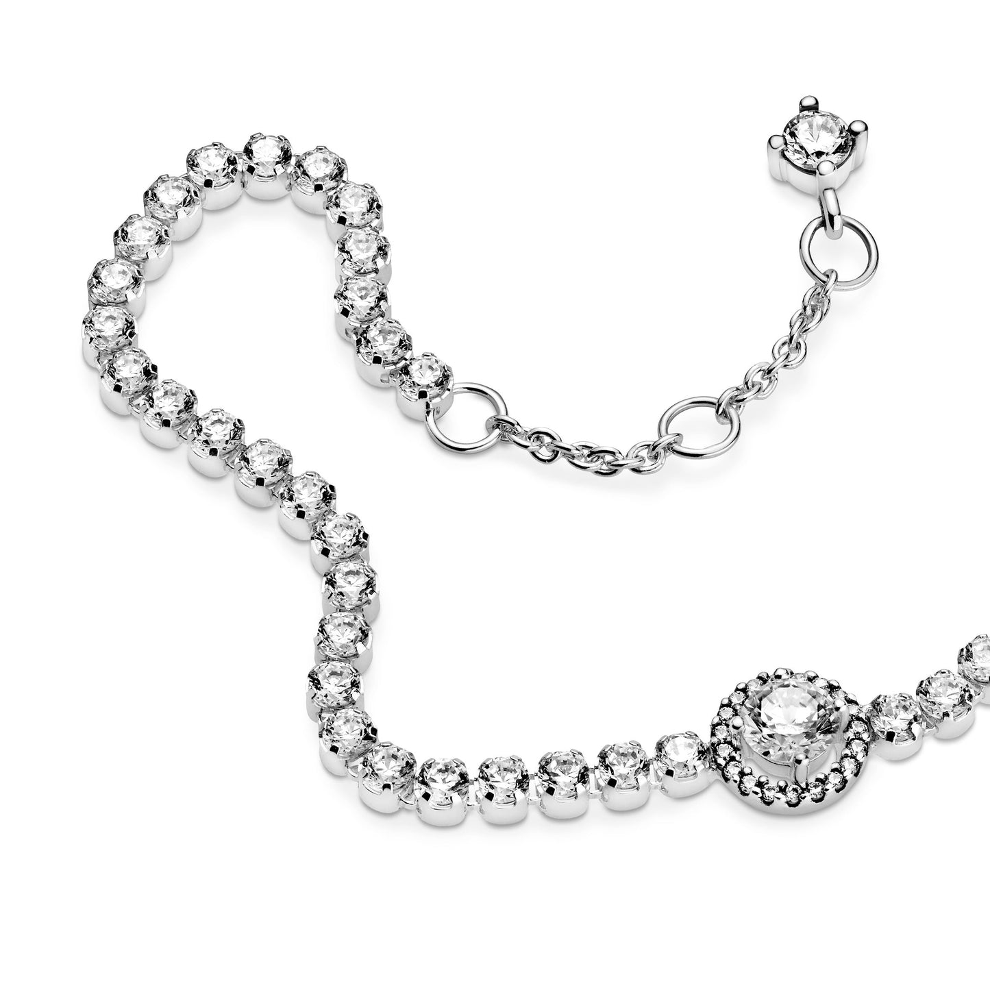 Sparkling Halo Tennis Bracelet Premium Fashion Jewelry Gift Collection