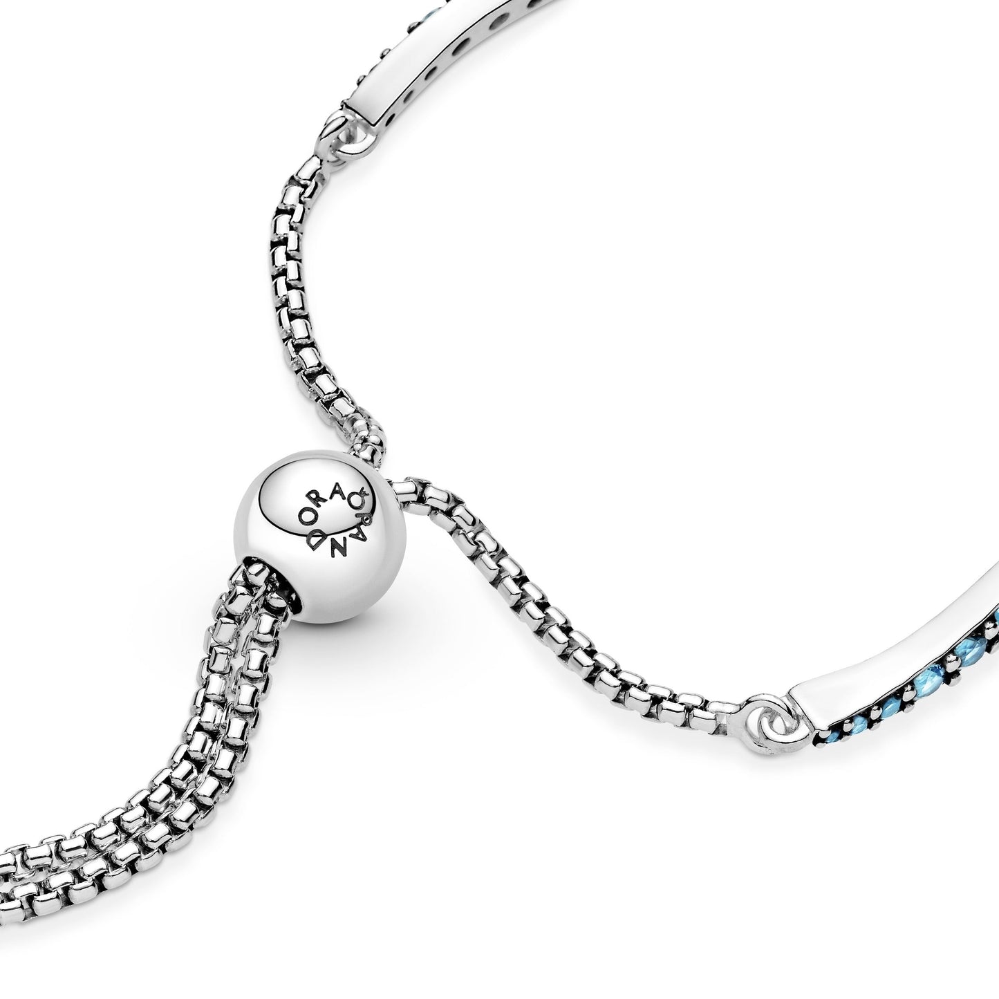 Blue Wavy Slider Bracelet Premium Fashion Jewelry Gift Collection