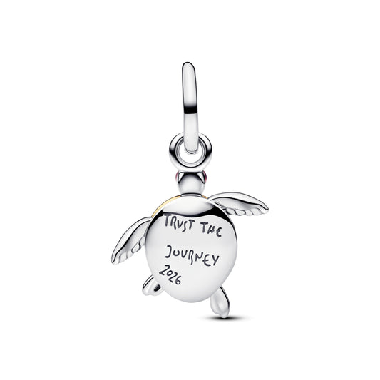 2026 Pink Sea Turtle Lab-grown Diamond Dangle Charm Premium Fashion Jewelry Gift Collection