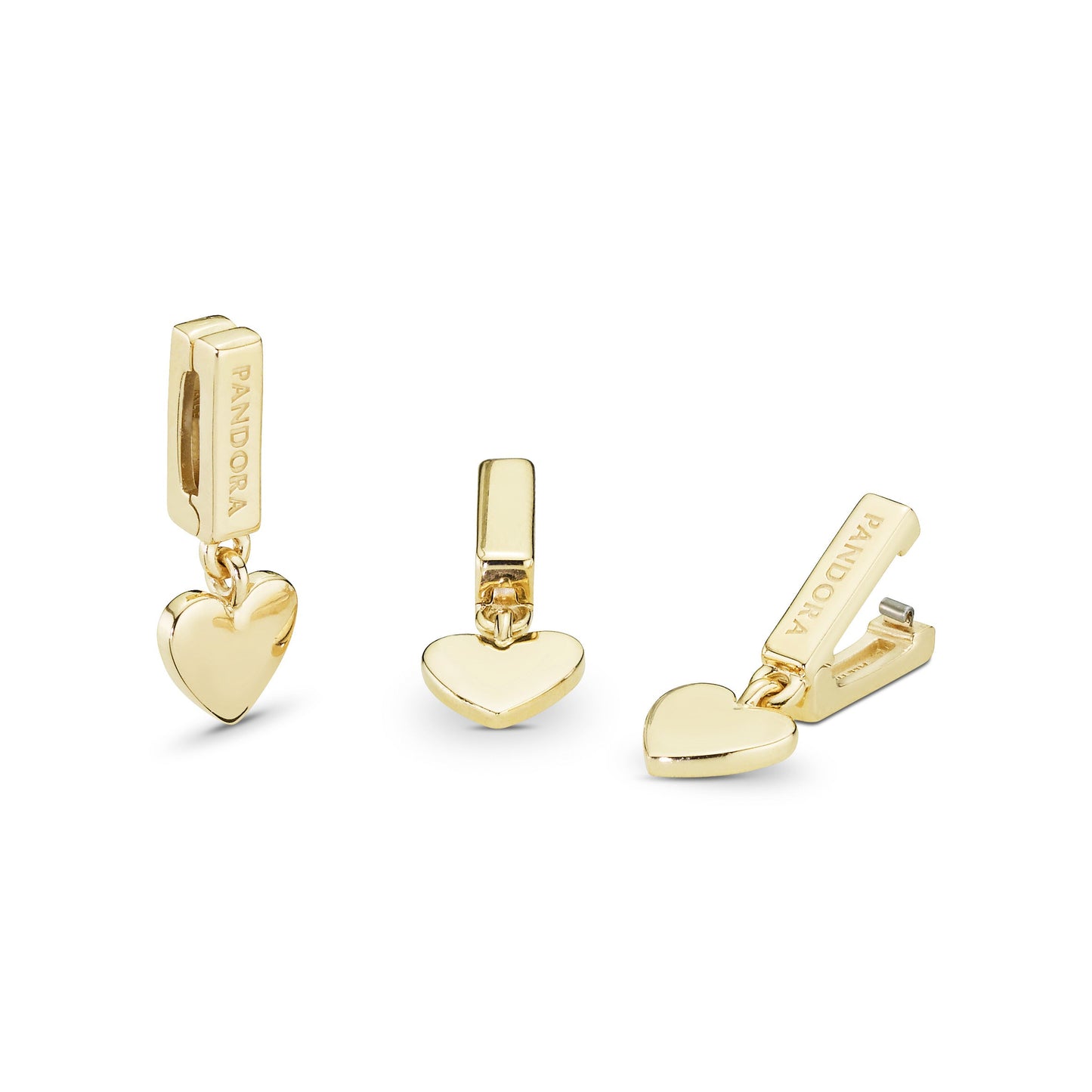 Pandora Reflexions Heart Dangle Clip Charm Premium Fashion Jewelry Gift Collection