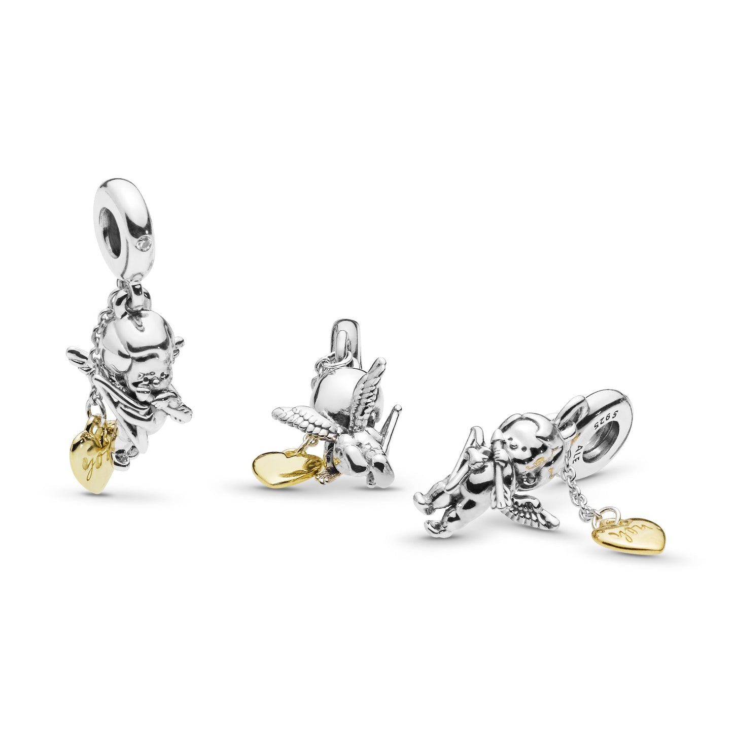 Cupid & You Heart Dangle Charm Premium Fashion Jewelry Gift Collection
