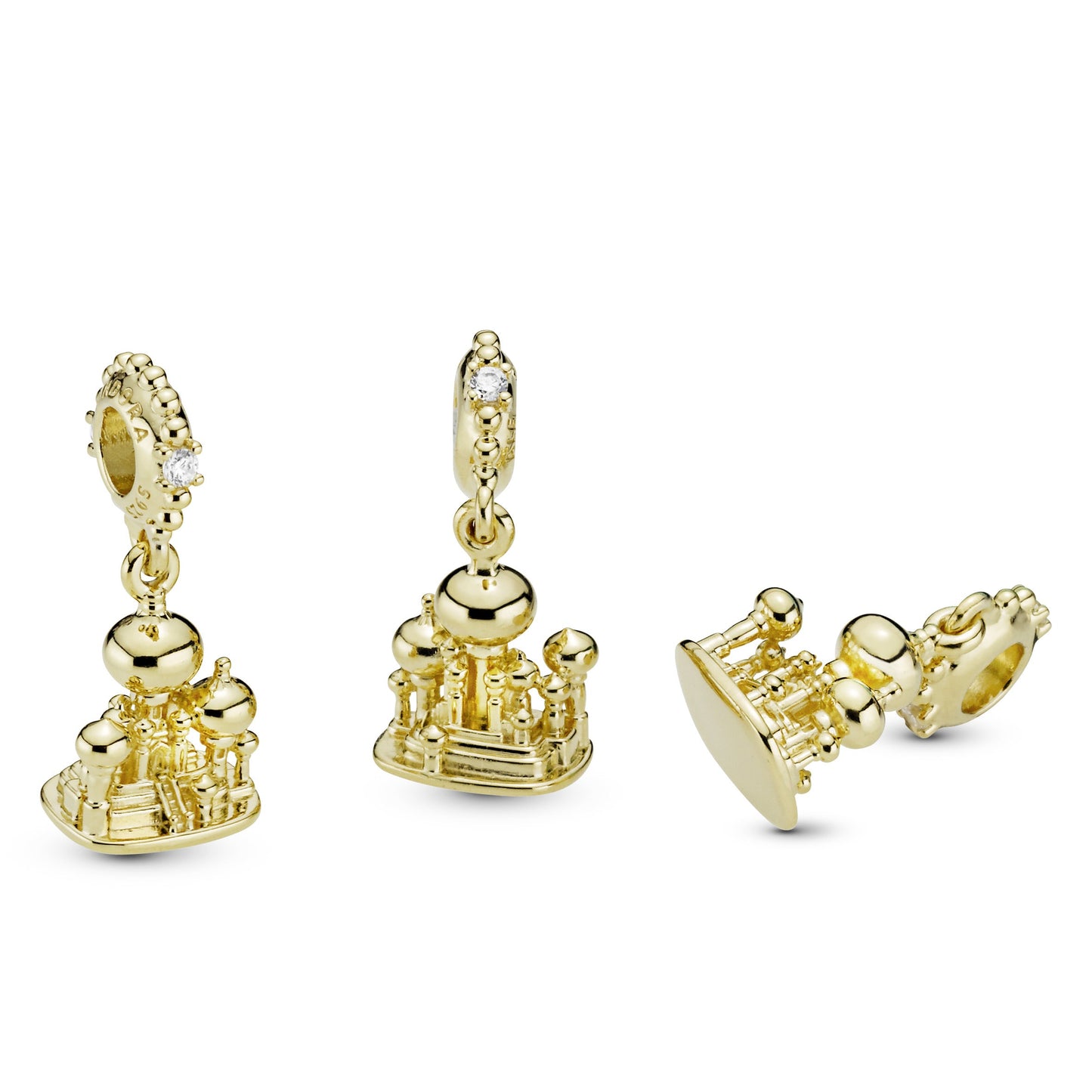 Disney Aladdin Agrabah Castle Dangle Charm Premium Fashion Jewelry Gift Collection