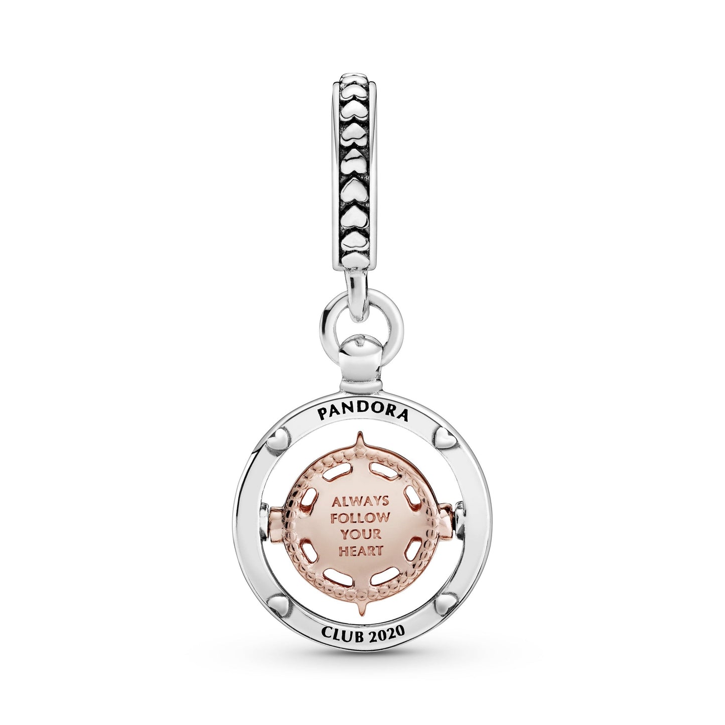 Pandora Club 2020 Compass Dangle Charm Premium Fashion Jewelry Gift Collection