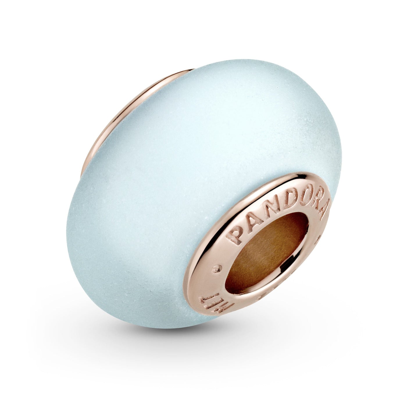 Matte Blue Murano Glass Charm Premium Fashion Jewelry Gift Collection