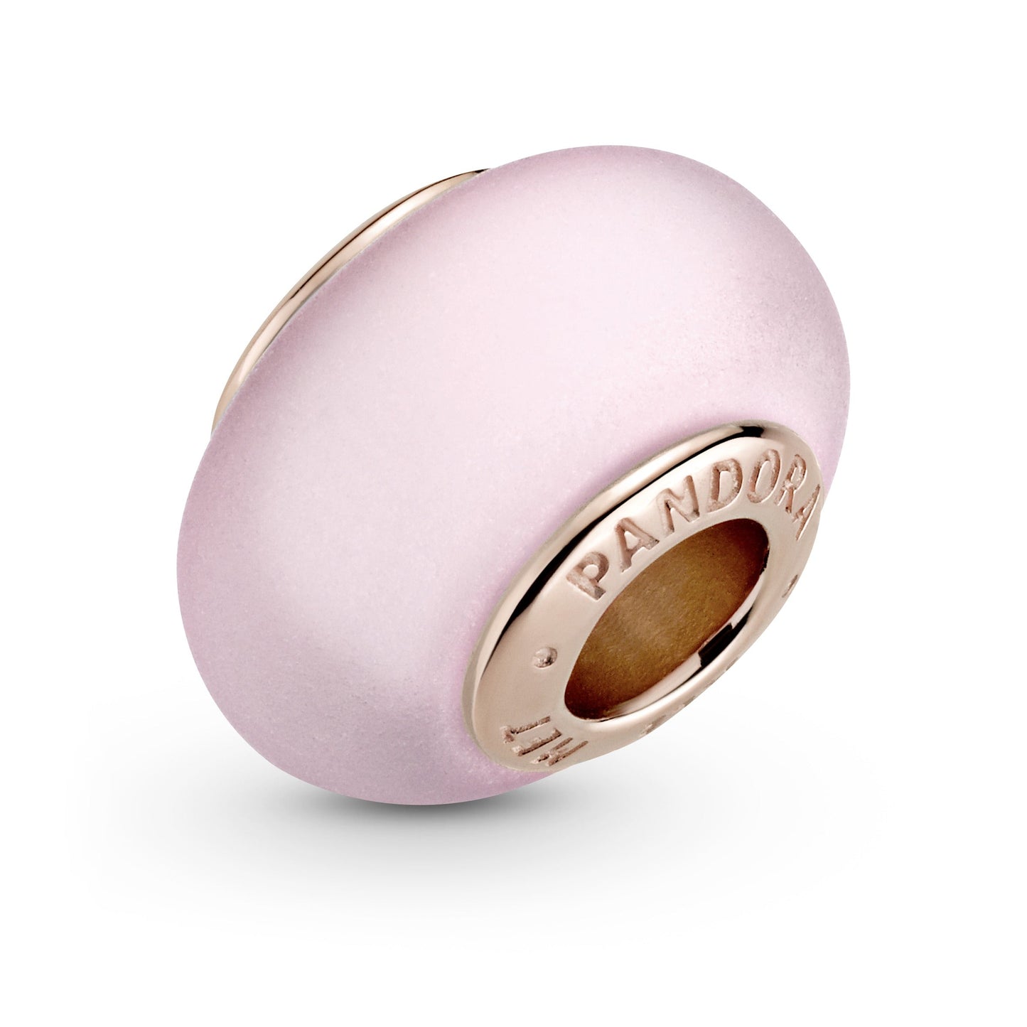 Matte Pink Murano Glass Charm Premium Fashion Jewelry Gift Collection