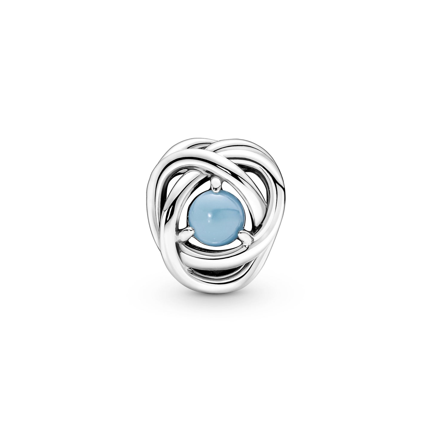Turquoise Blue Eternity Circle Charm Premium Fashion Jewelry Gift Collection