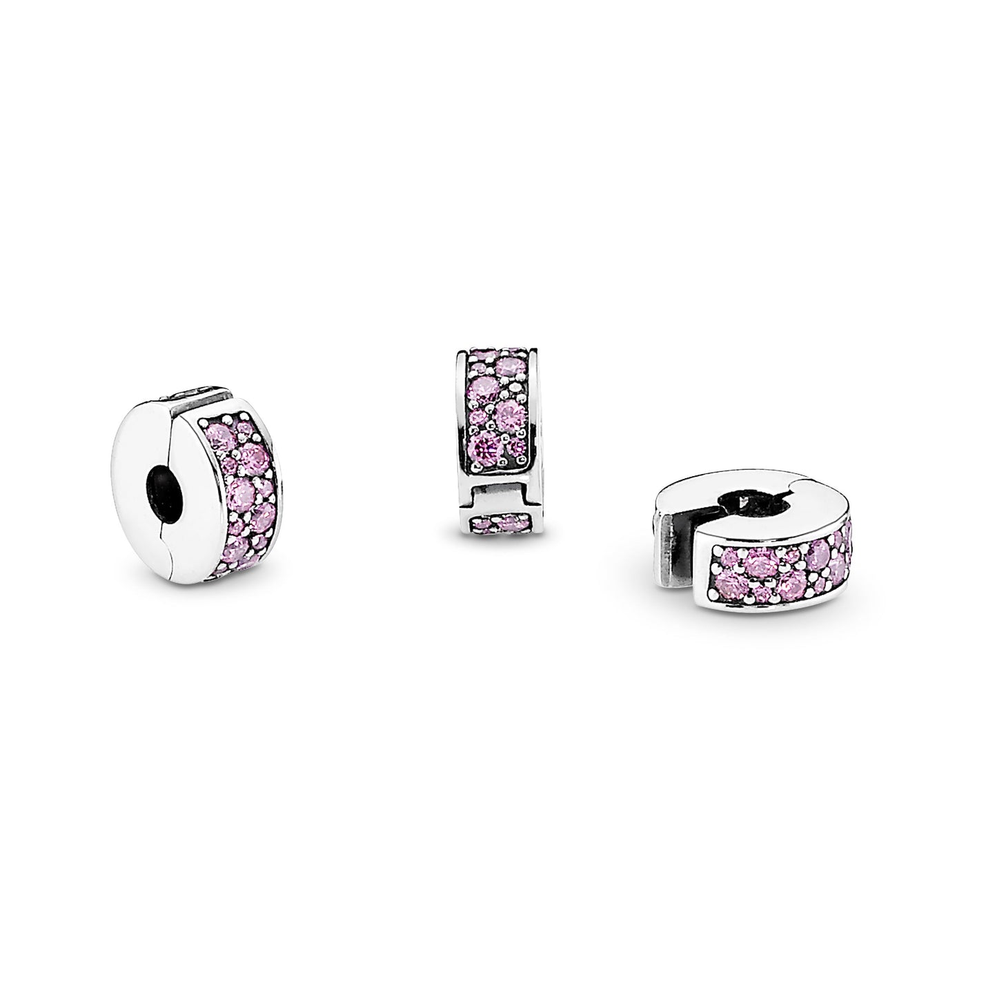 Pink Pavé Clip Charm Premium Fashion Jewelry Gift Collection