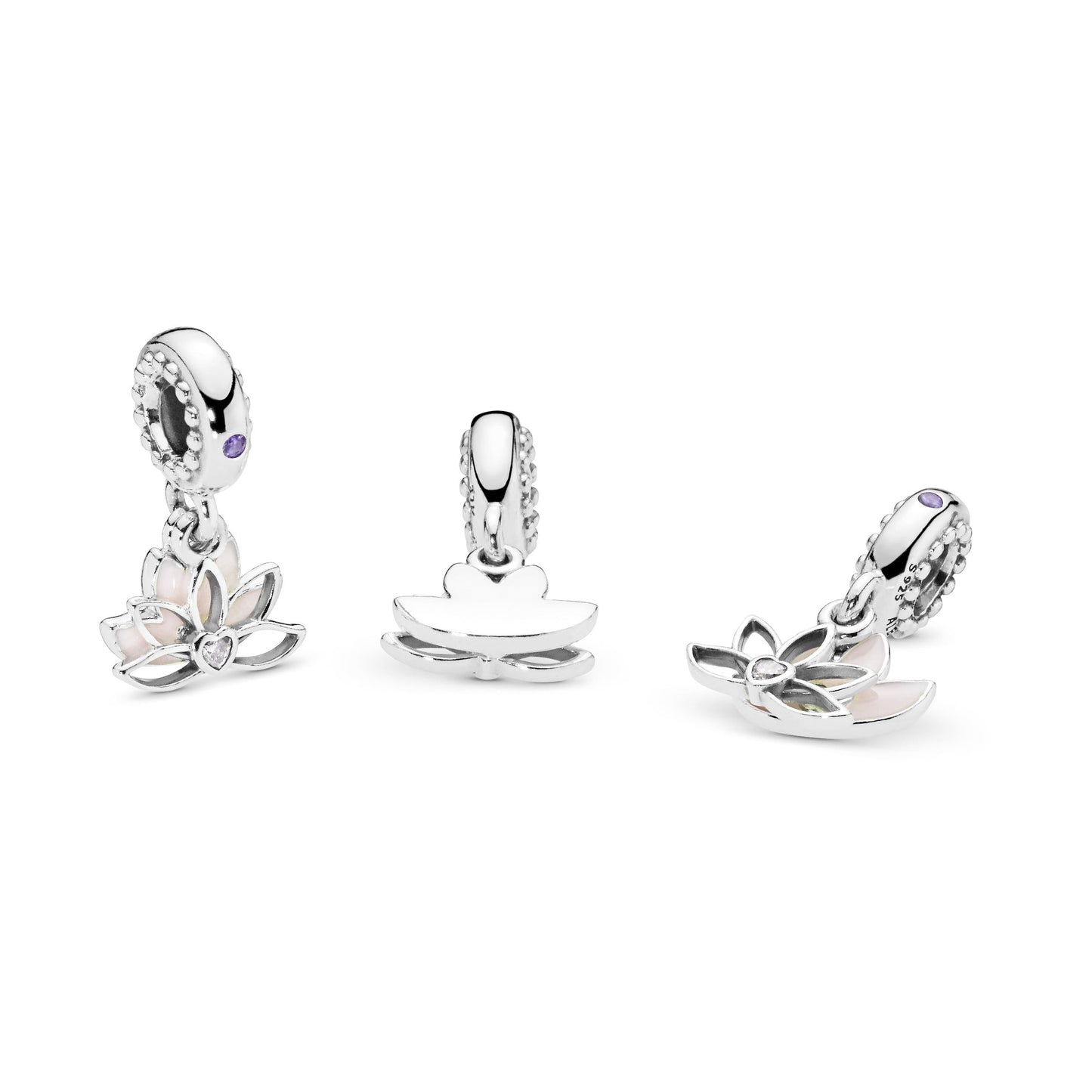 Lotus Flower Dangle Charm Premium Fashion Jewelry Gift Collection